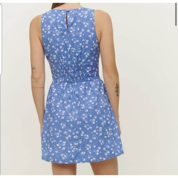 REFORMATION Isador V NECK MINI Dress - in Lassen Size 10 - Picture 6 of 6